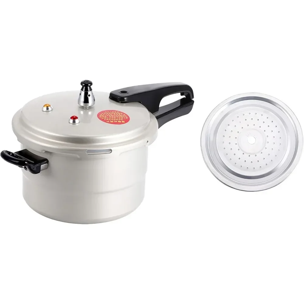 

K 4 Quart Pressure Cooker, Household Pressure Cooker with Steaming Layer, Explosion Proof Cooking Pot for Gas Stove Electric