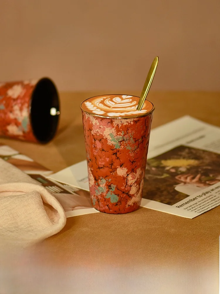 

Original Dunhuang Luo God Coca-Cola Cup Jingdezhen Cerc Coffee Mug Vintage Artistic Drinking Water Cup Eco-friendly Design