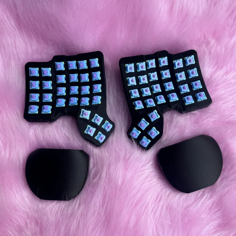 Scylla Manuform Split Keyboard 4x6 Custom Wired Single-mode Hot Swap/welding Keyboard Kit 3D Printing Case VIAL 58keys Keyboard