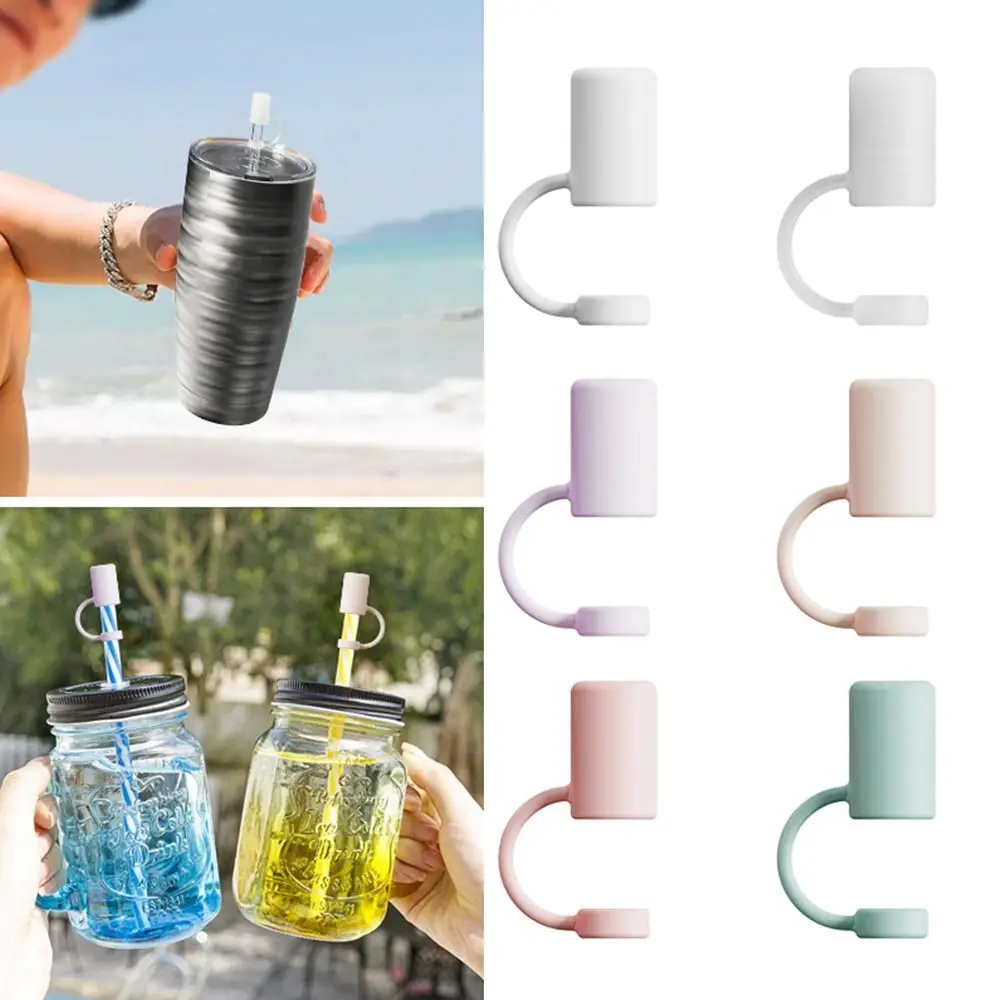 Splash Proof Silicone Straw Tips Cover Dust Proof Plugs Protector Reusable Straw Cover Cap Leak-Proof for Cup 40oz/ 30oz