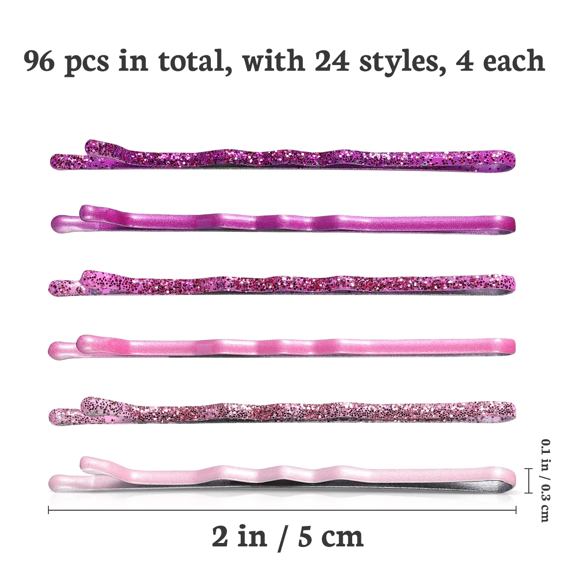 Hair Slides Metal Hairpins Clips for Girls Barrettes Thick Flash Bobby Miss Roller