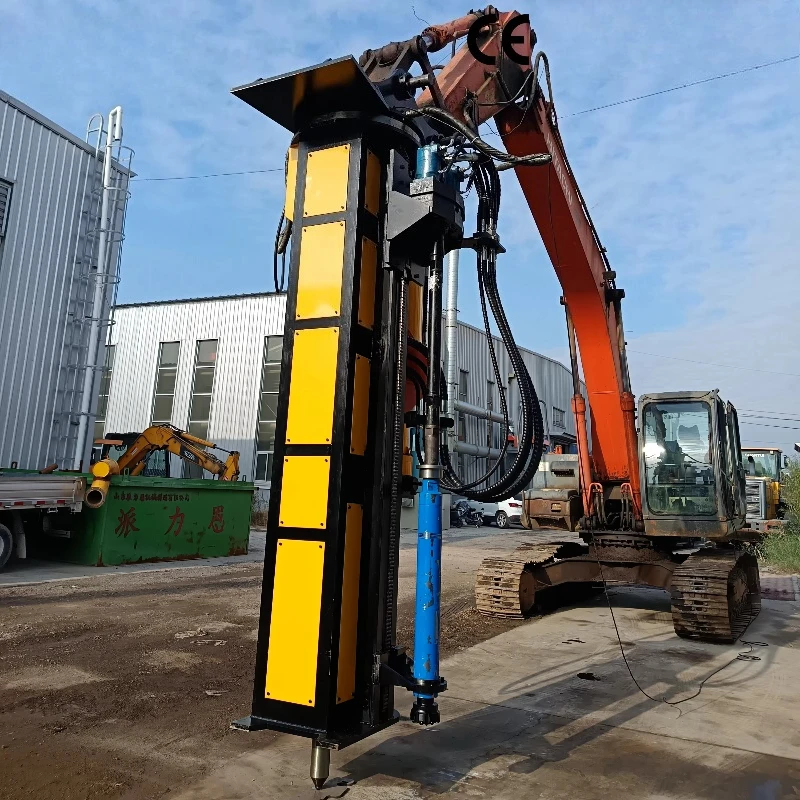 Excavator Mounted Drilling and Fracturing Integrated Machine, Hydraulic Rock Breaker Combo for Quarry and Mining Operations