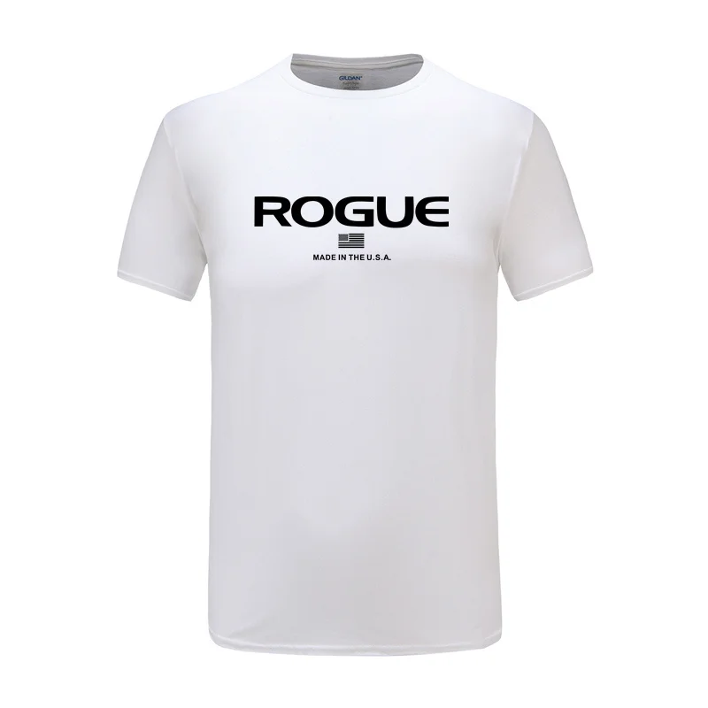 Rogue Fitness Custom Men White T-Shirt Tee 2024 fashion t shirt cheap tee hot tees Black Size S-4xl funny t-shirt TEE