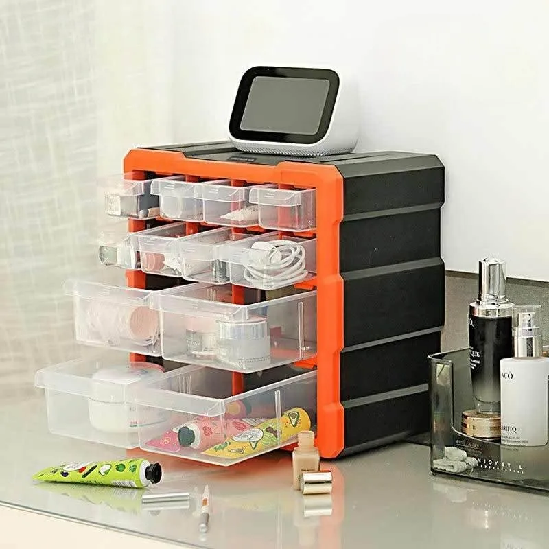 Tool Boxes Multifunctional Plastic Organizer Box Potable Drawer-type Screw Accessory Storage Box Professional Tools Packaging