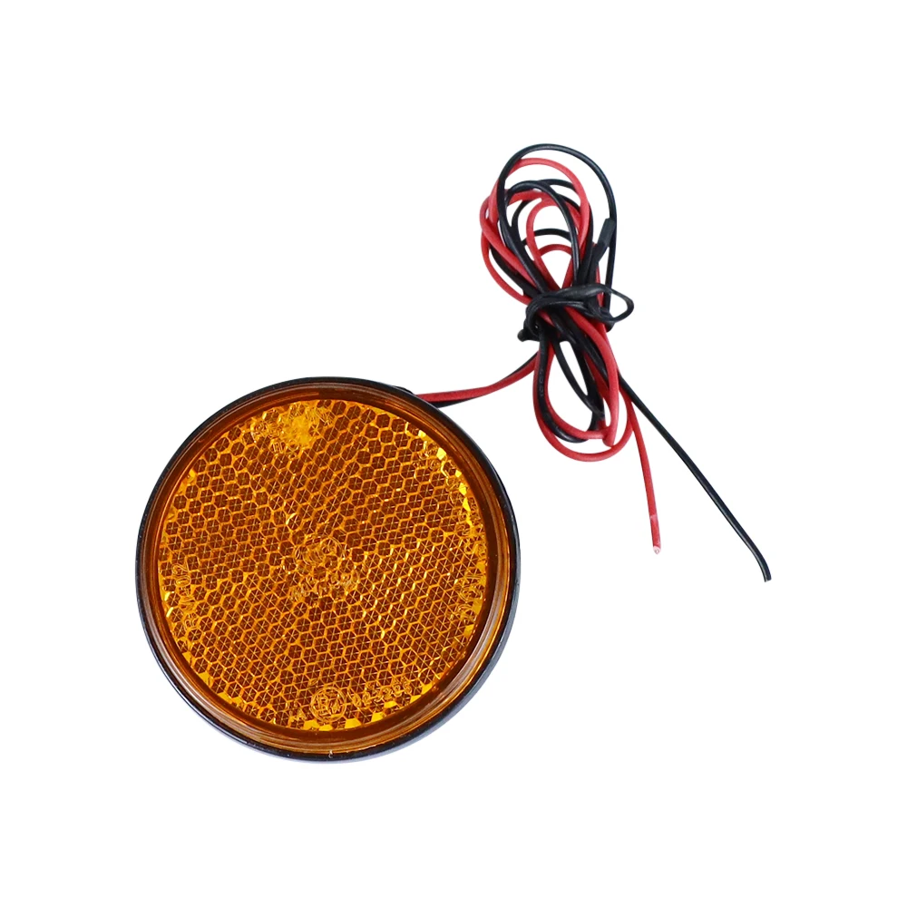 12V Auto Motorcycle Round Tail Lights/Turn Singal Light/ATV LED Reflectors/Truck Side Marker Warning Lights 24SMD Accessories