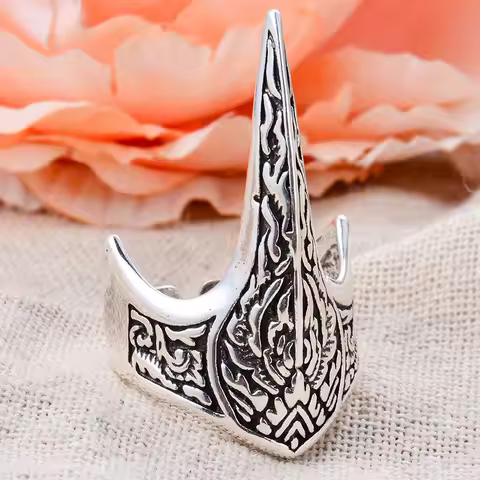New Design Vintage Arrow Thai Silver Female Party Ring For Women Hand Jewellery Accessories Never Fade Cheap