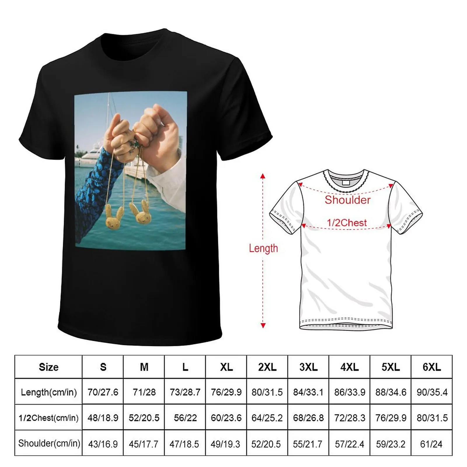 OASIS by J Balvin and Bad Bunny T-Shirt Simple Casual Short Sleeve Tee