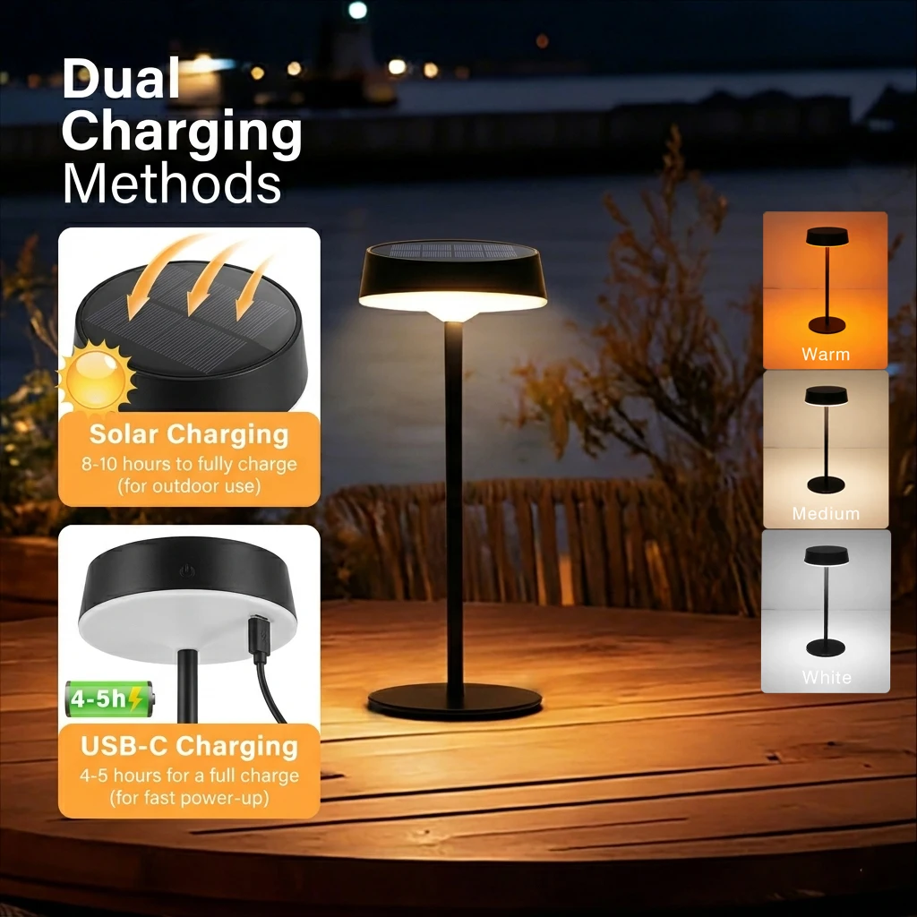 Wireless Solar Table Lamp Touc - đánh giá và giá Solar Lantern Camping Collapsible