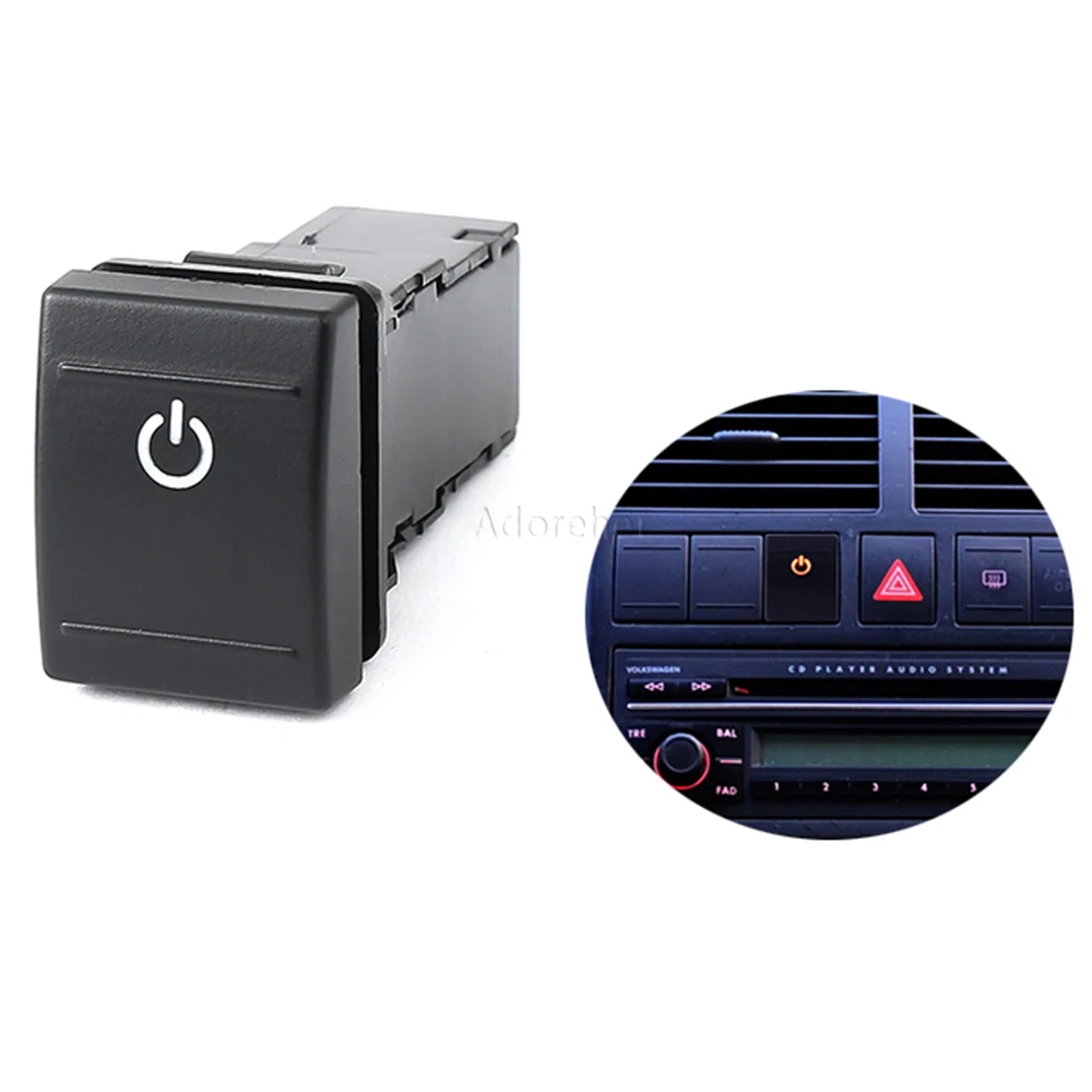 

12V Car LED AUTO Tailgate Fog Lights Spotlights Power Horn Seat Heating Switch Button For VW Volkswagen POLO 04-11