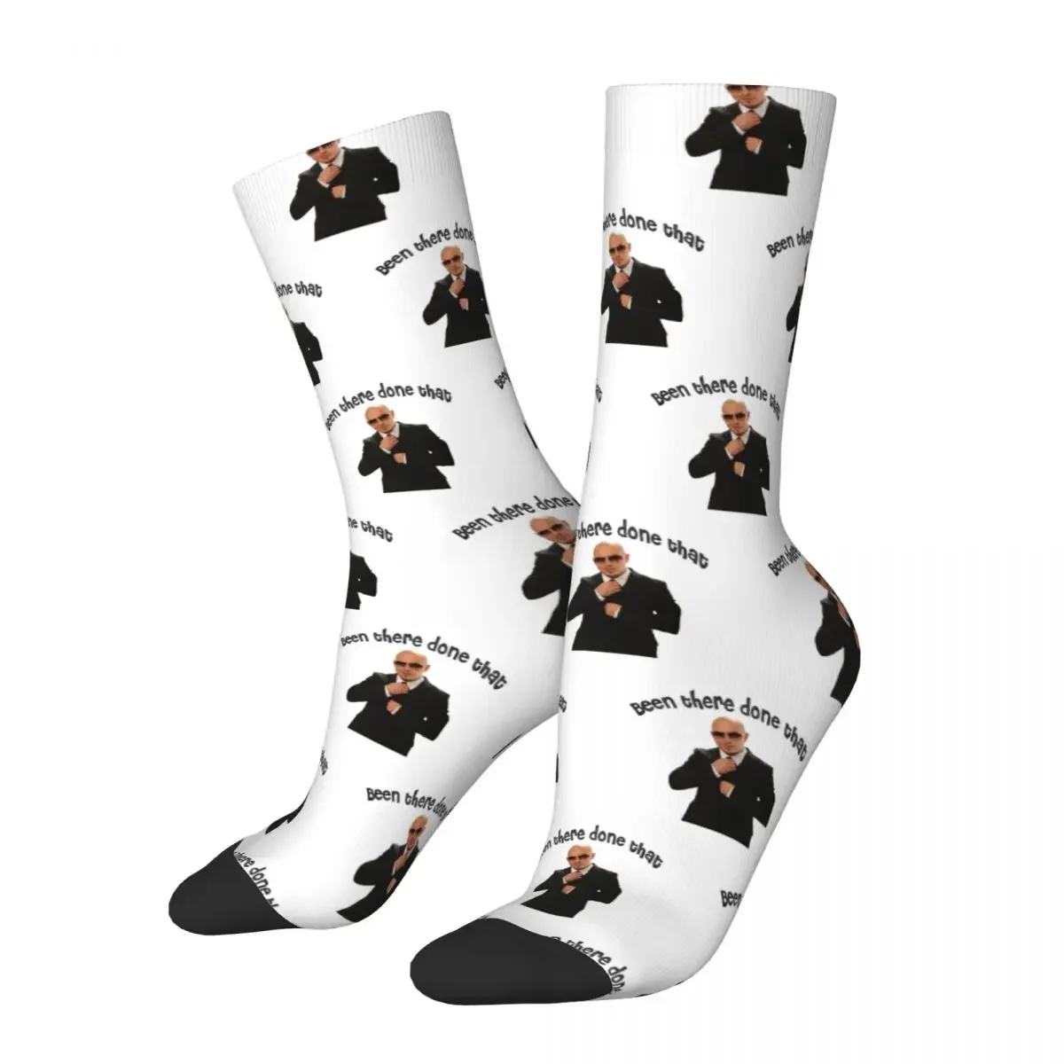 

Funny Casual Women Men Mr. Worldwide Socks Breathable Skateboard Socks