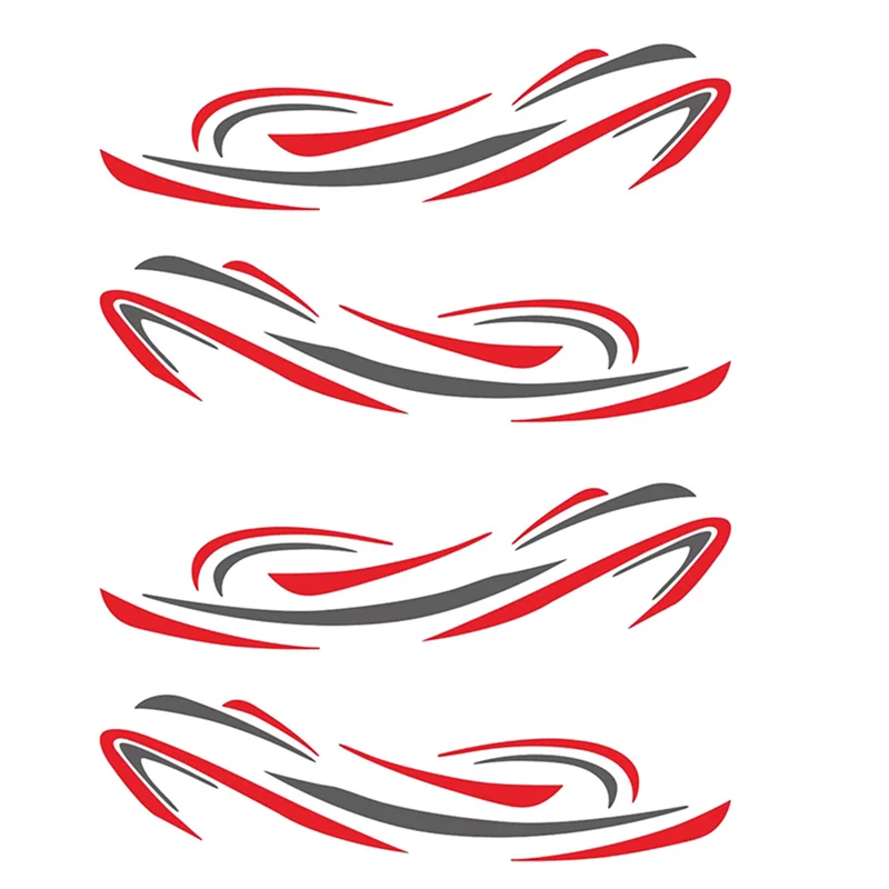 2X RV Motorhome Universal Body Sticker DIY Stripes Image Decal Sticker Decoration For Caravan Trailer-ABJU