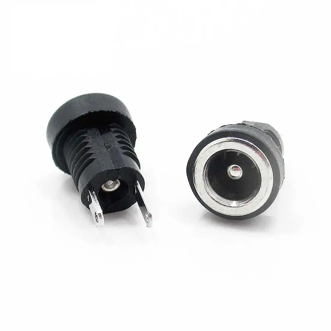10Pcs 2.5MM X 5.5MM PANEL CHASSIS MOUNT DC SOCKET CHARGER POWER JACK PLUG - SMALL