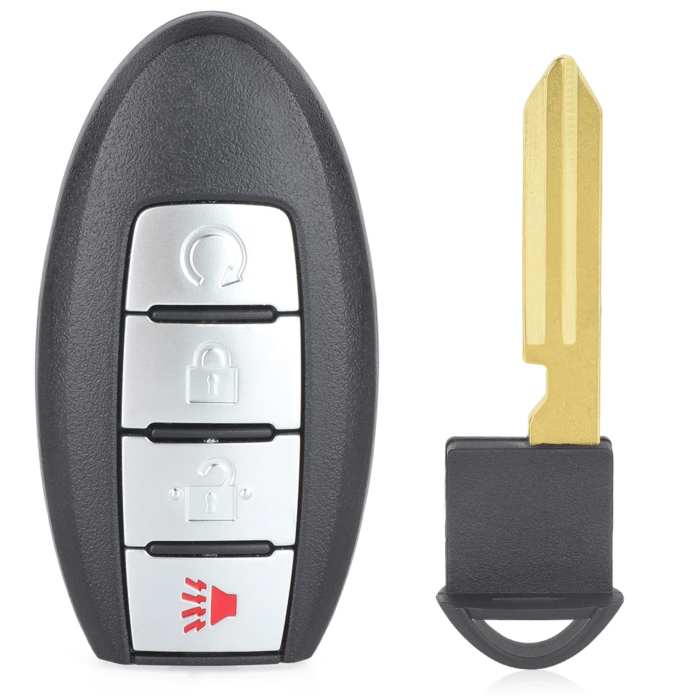 

KEYECU Smart Remote Car Key With 4 Buttons 433MHz 4A Chip for Nissan Pathfinder Titan Murano 2015+ Fob S180144313 KR5S180144014