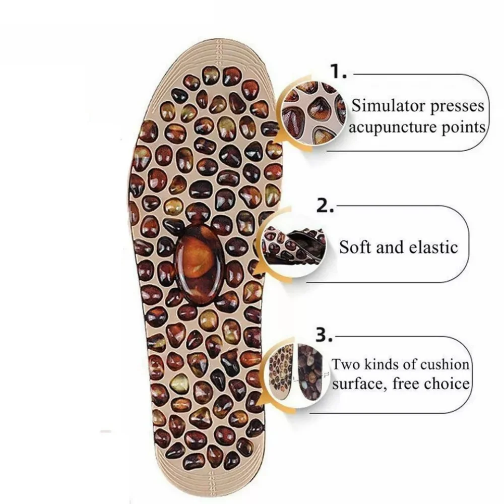 نعال تدليك القدم الحجرية للرجال والنساء ، وسادة صحية ، وسادات أحذية العلاج بالابر ، وعلاج التخسيس ، وفقدان الوزن ، وحجر المشي