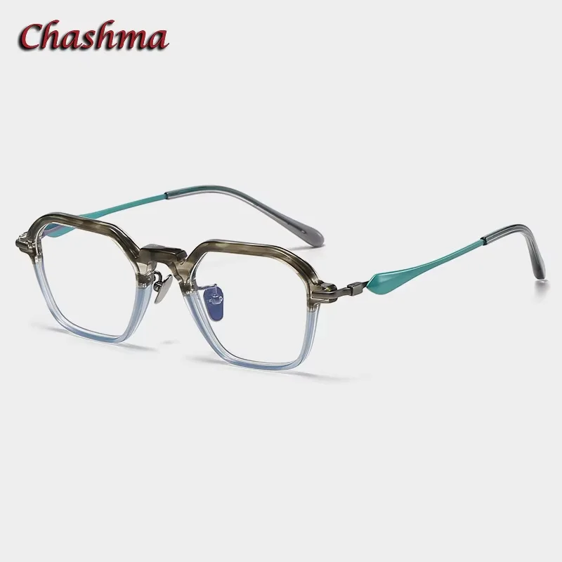 

Chashma Prescription Glasses Frames Acetate Titanium Small Eyewear Women Eyeglasses for Recipe Lenses Gafas Men Spectacles