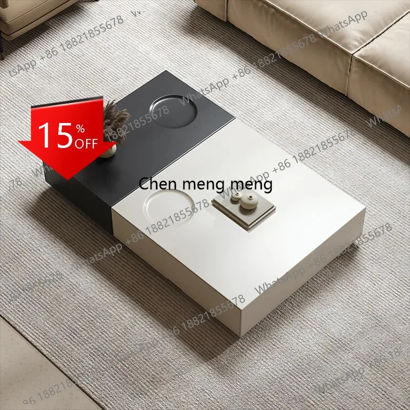 

Журнальный столик A139 в итальянском минималистичном стиле, современный роскошный приставной столик для гостиной, оригинальный квадратный журнальный столик для дома, мебель для дома, Mesas