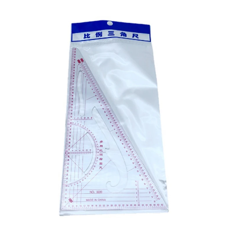 【YA】1:3/1:4/1:5 Clothing Drawing Plate Making Ruler Tailor Sewing Patchwork Tool Triangle Ruler for Measuring Cloth Sewing Tool