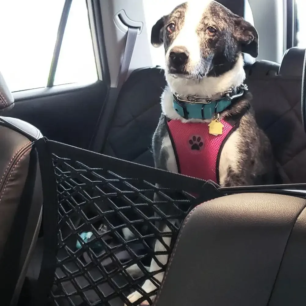 Elastic Car Pet Fence Dog Safety Isolation Net Children Travel Isolation Barrier Mesh Dog Fence Anti-collision Mesh Pet Supplies