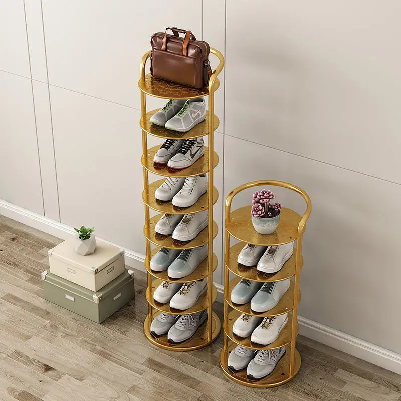 Shoe rack simple doorstep small narrow shoe rack household dormitory multi-layer energy-saving storage iron small shoe rack