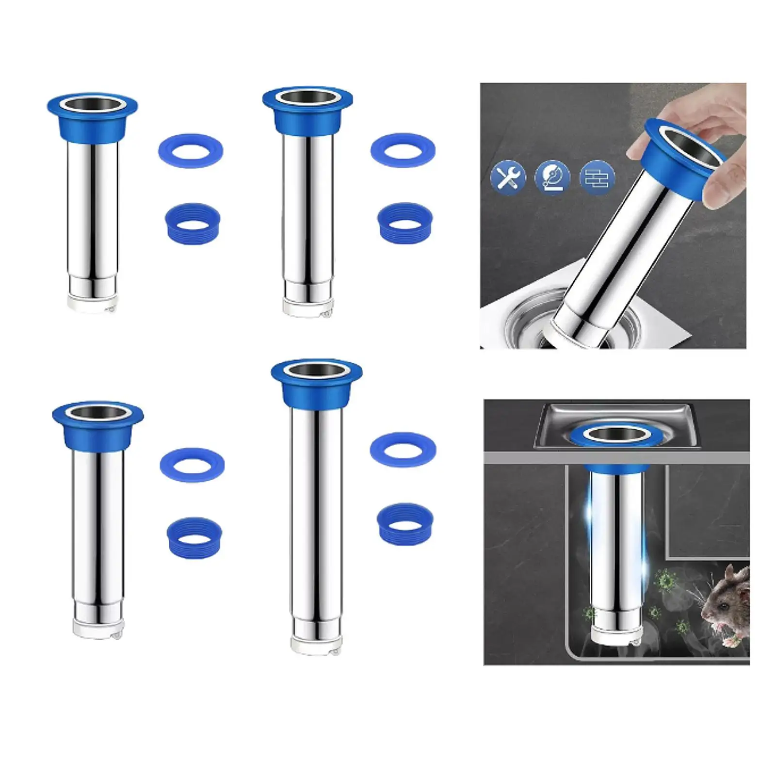 ท่อระบายน้ํา Core ท่อระบายน้ําชั้นกรองติดตั้งง่ายอุปกรณ์สแตนเลส LeakProof ปลั๊กท่อระบายน้ําสําหรับห้องน้ําโรงแรมห้องน้ําบ้าน