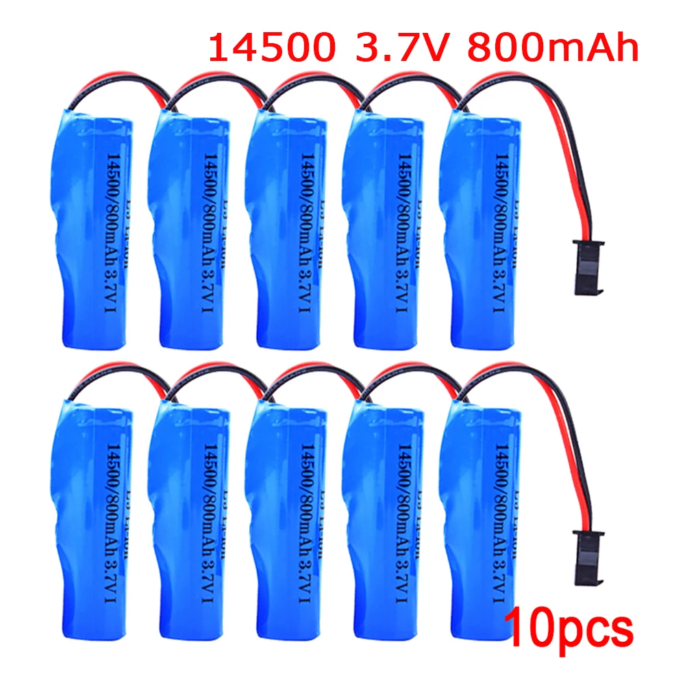 For C2 D828 3.7V 800mAh 14500 rechargeable Battery For RC Stunt Dump Car RC toys car Tank Truck Train Motorcycles Toys Battery