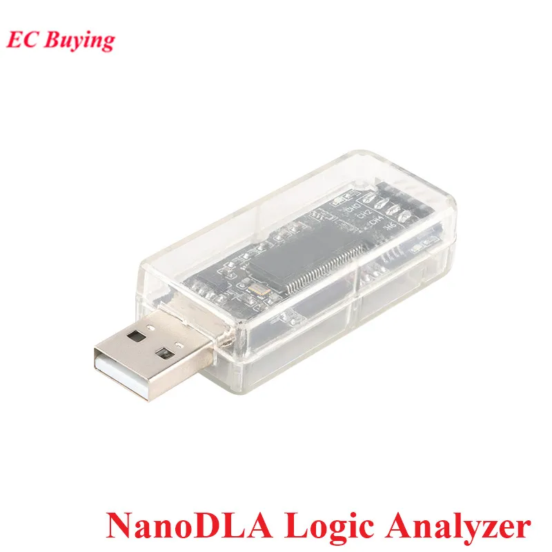 NanoDLA Logic Analyzer SCM ARM FPGA Debugging Tool Protocol Analysis 24MHz Sampling Rate 8 Channels Open Source Sigrok PulseView