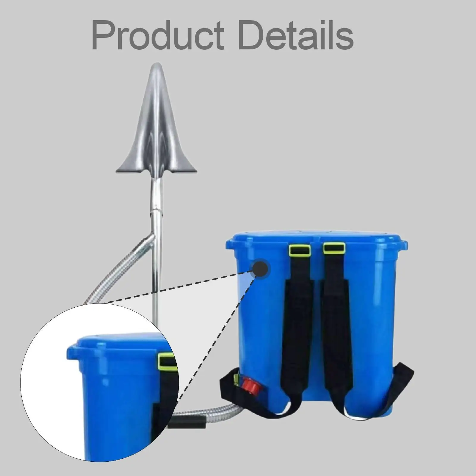Multifunctional Backpack Fertilizer Spreader Heavy Duty Soil Nutrient Applicator for Orchard and Farmland