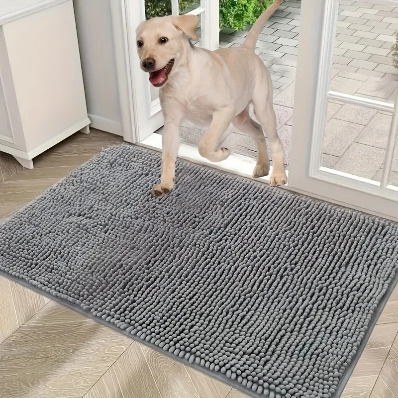 

Dog doormat quick-drying microfiber , absorbs moisture and dirt , non-slip, machine washable, indoor use, available in a variety