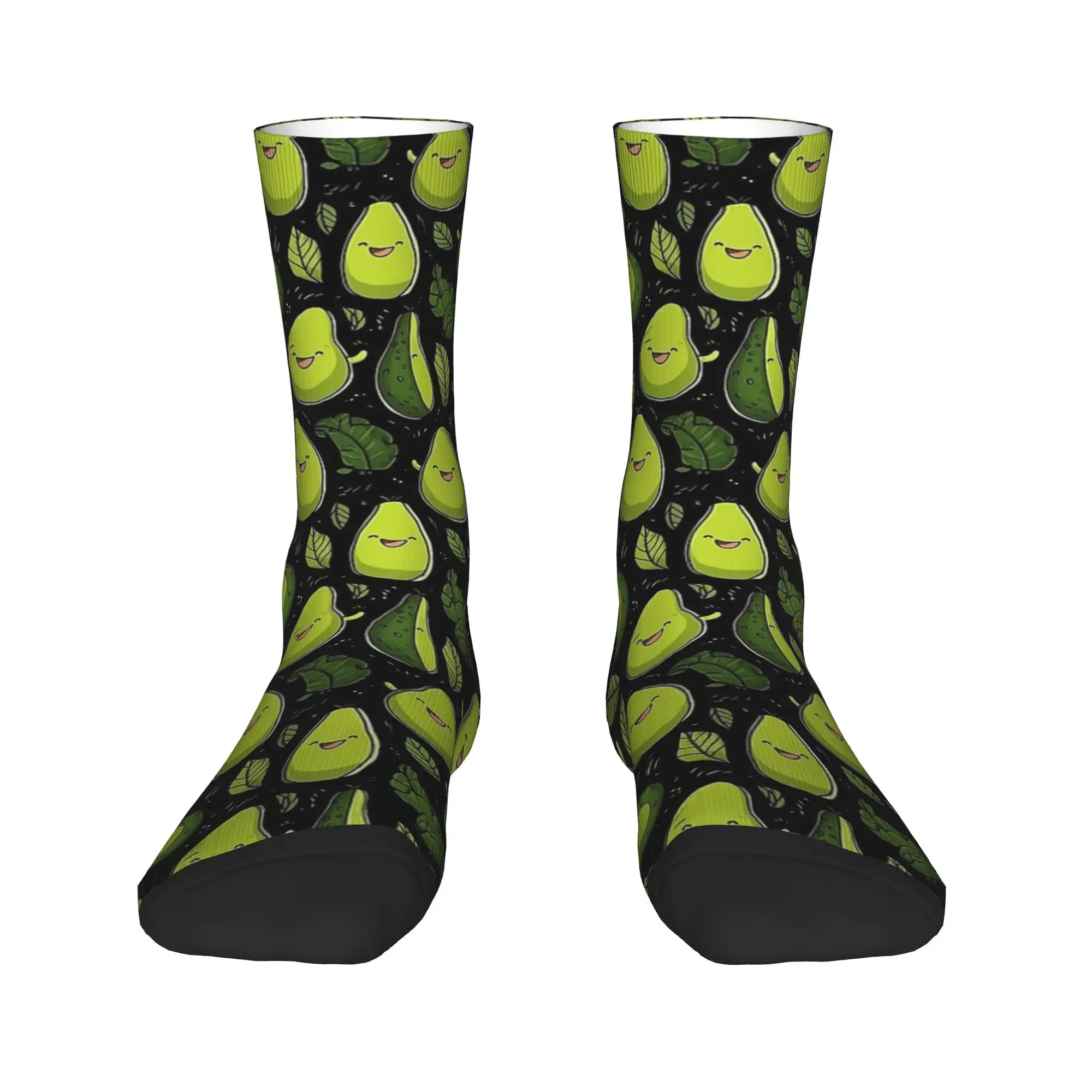 Bonito abacate engraçado meme meias novidade meias outono antiderrapante adultos homens meias macio respirável padrão esportes ao ar livre meias