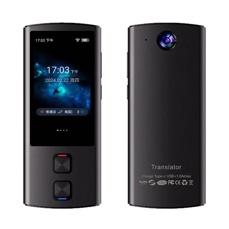 AI Intelligent OLED Touch Screen Device For Overseas Travel Business Offline Photo Simultaneous Interpretation Smart WIFIi Voice