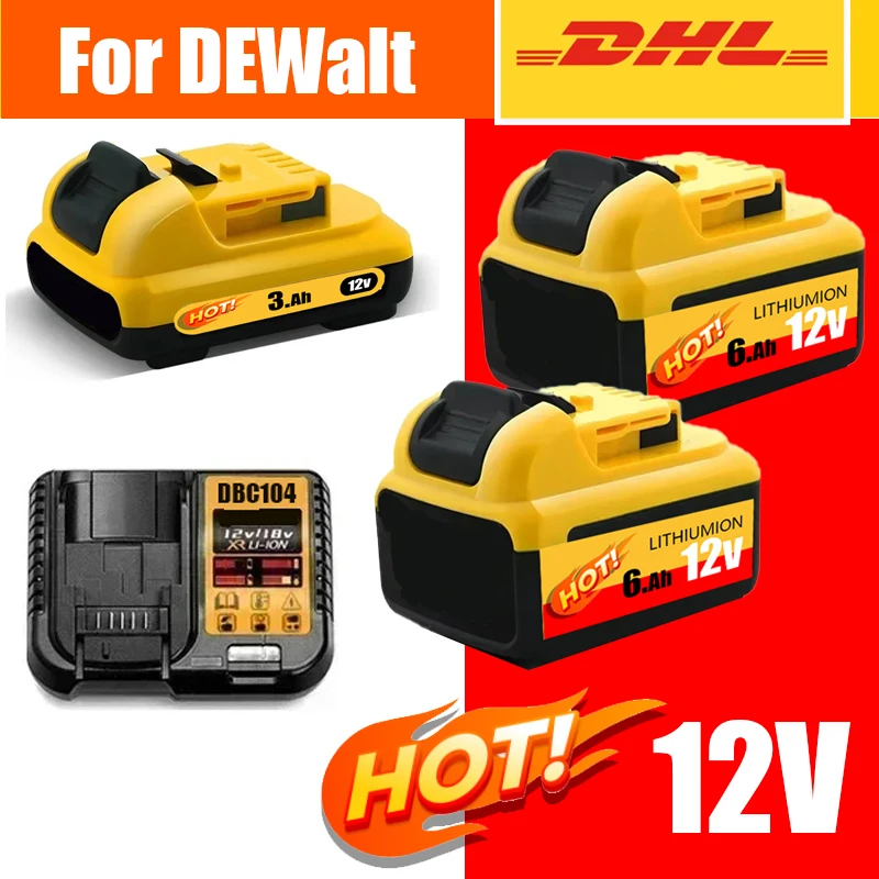 

2025 new For DEWALT lithium-ion battery, dewalt 12V battery, 2.0Ah ,DCB123, DCB125, DCB124, DCB122, DCD710 power tool batter