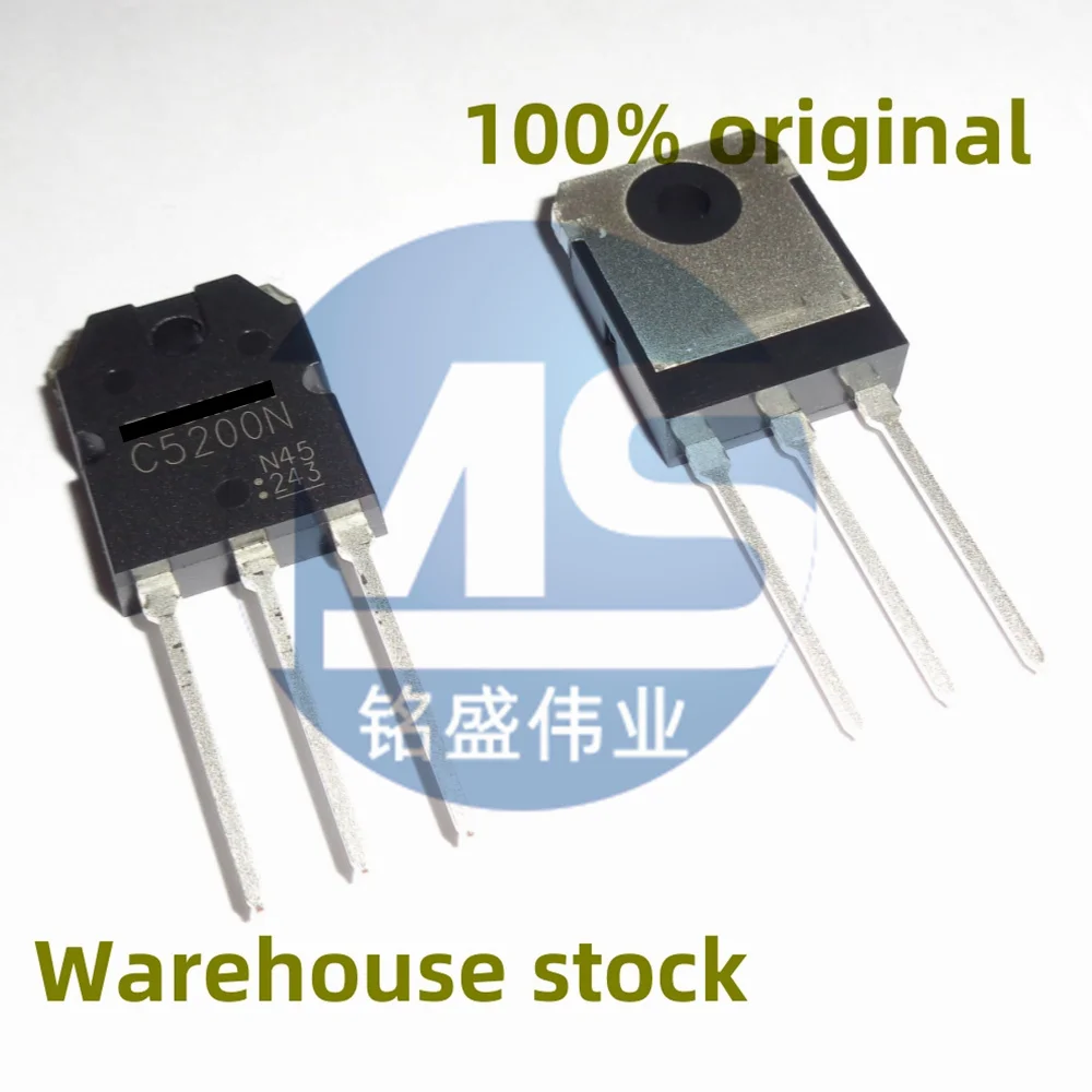 100% new 5PCS A1943N and 5PCS C5200N 2SA1943N 2SC5200N direct insertion TO-3P transistor pair in stock direct sale