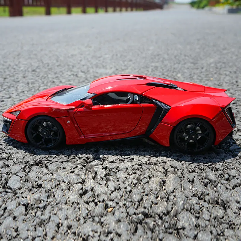 1:18 Alloy Lykan Hyper Sports Car Model Diecast Metal Vehicles Car High Simulation Collection Gifts Toy