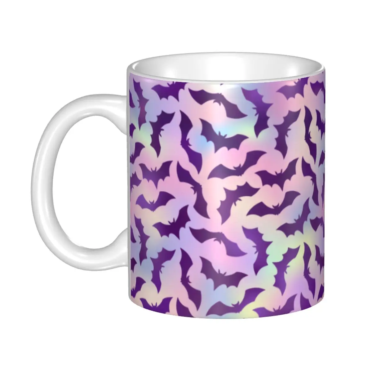 Custom Halloween Witch Gothic Vampire Bat Coffee Mugs DIY Ceramic Milk Tea Cups