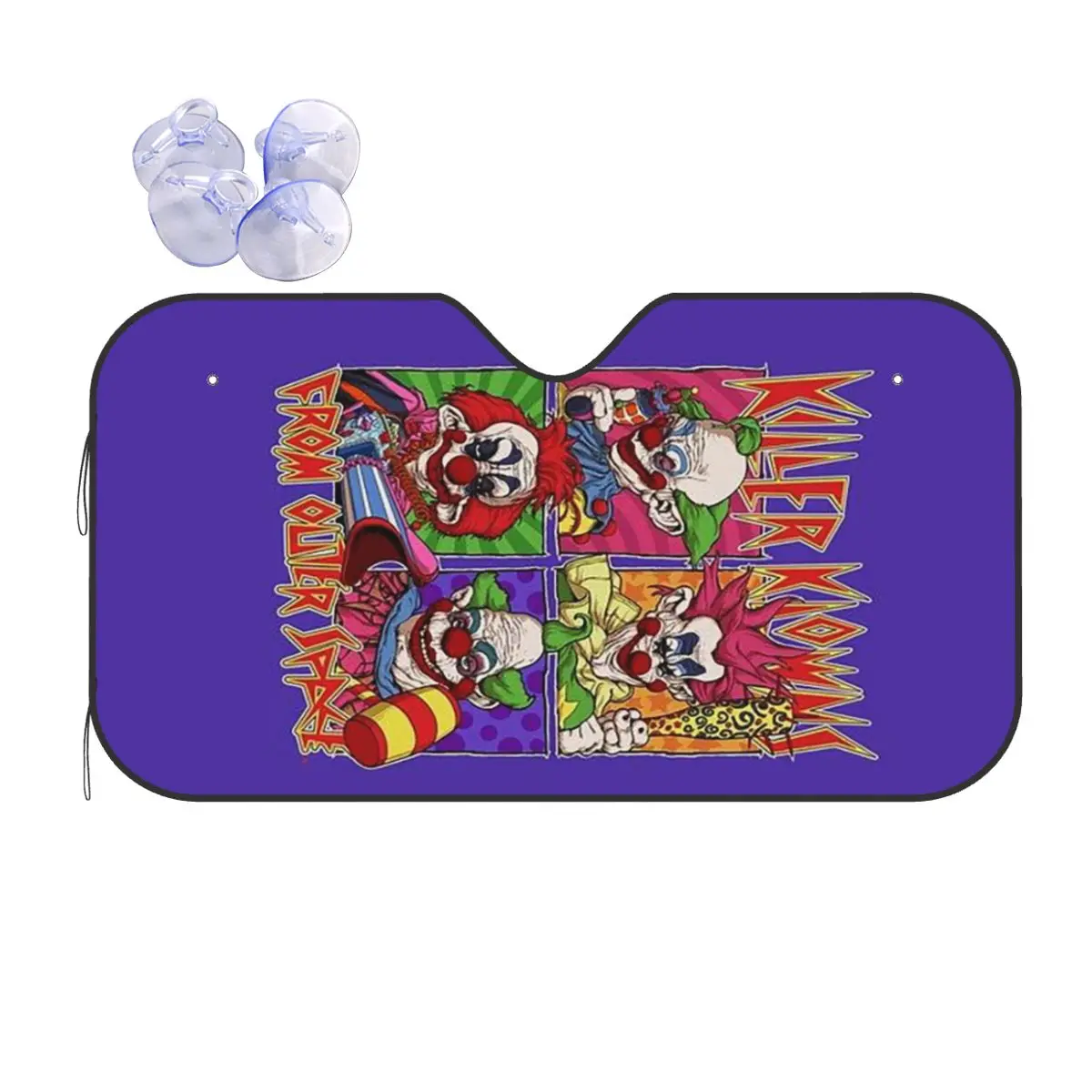 

Killer Klowns From Outer Space Sunshade Windscreen Car Front Windshield Window Sun Visor Accessories Covers