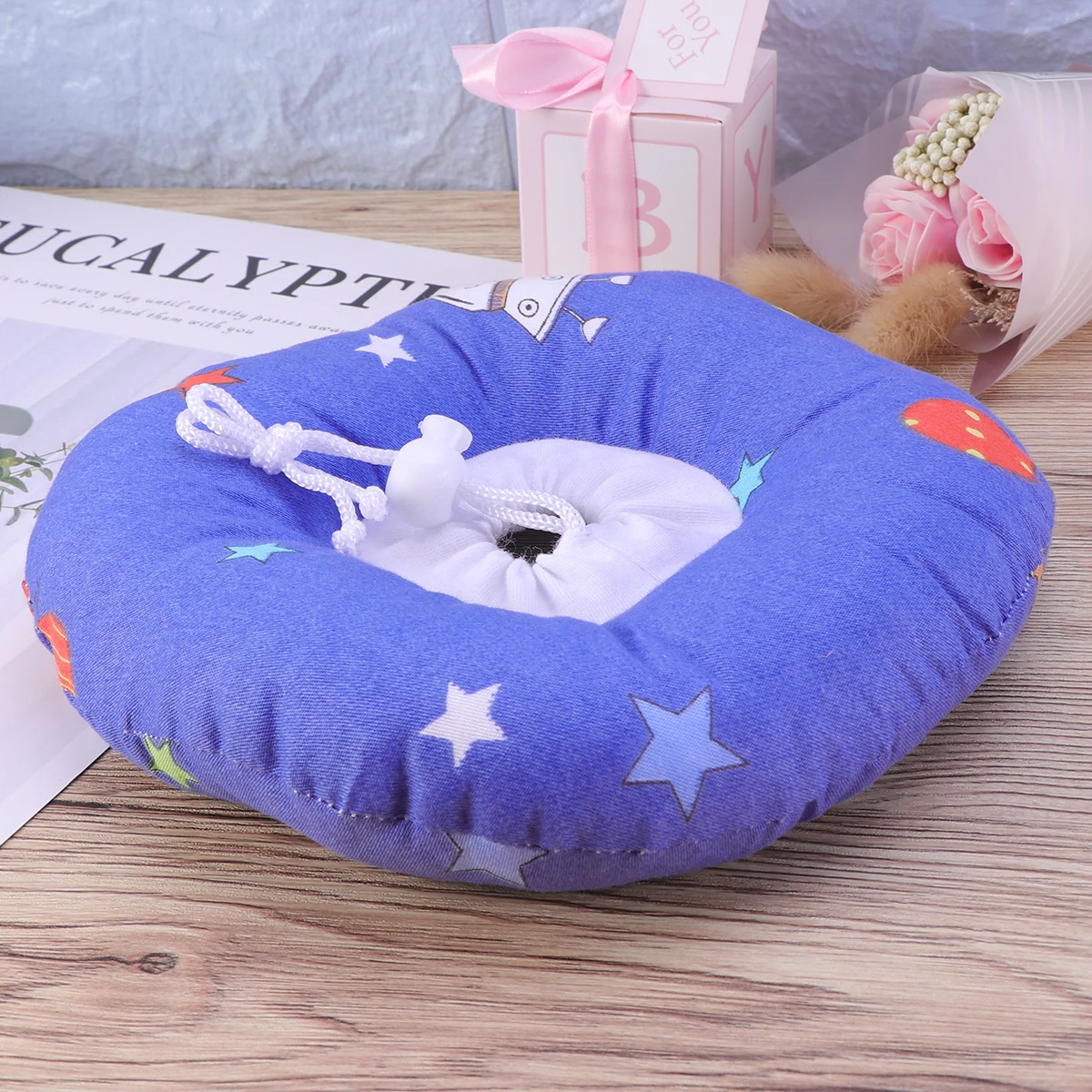 

Soft Pet Recovery Collar Prevents Scratching Biting Injuries Stitches Rashes Wounds Cartoon Design Comfortable Lightweight