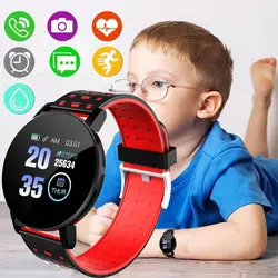 NEW 1.44inch Bluetooth 4.0 Led Digital Waterproof Smart Watch Children's Heart Rate Monitor Fitness Tracker Watch Boys and Girls