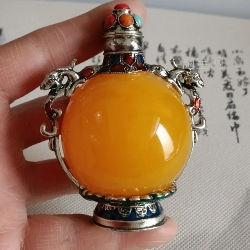 

Китайская медная инкрустированная бутылочкой для табака Hupo, подарок ручной работы