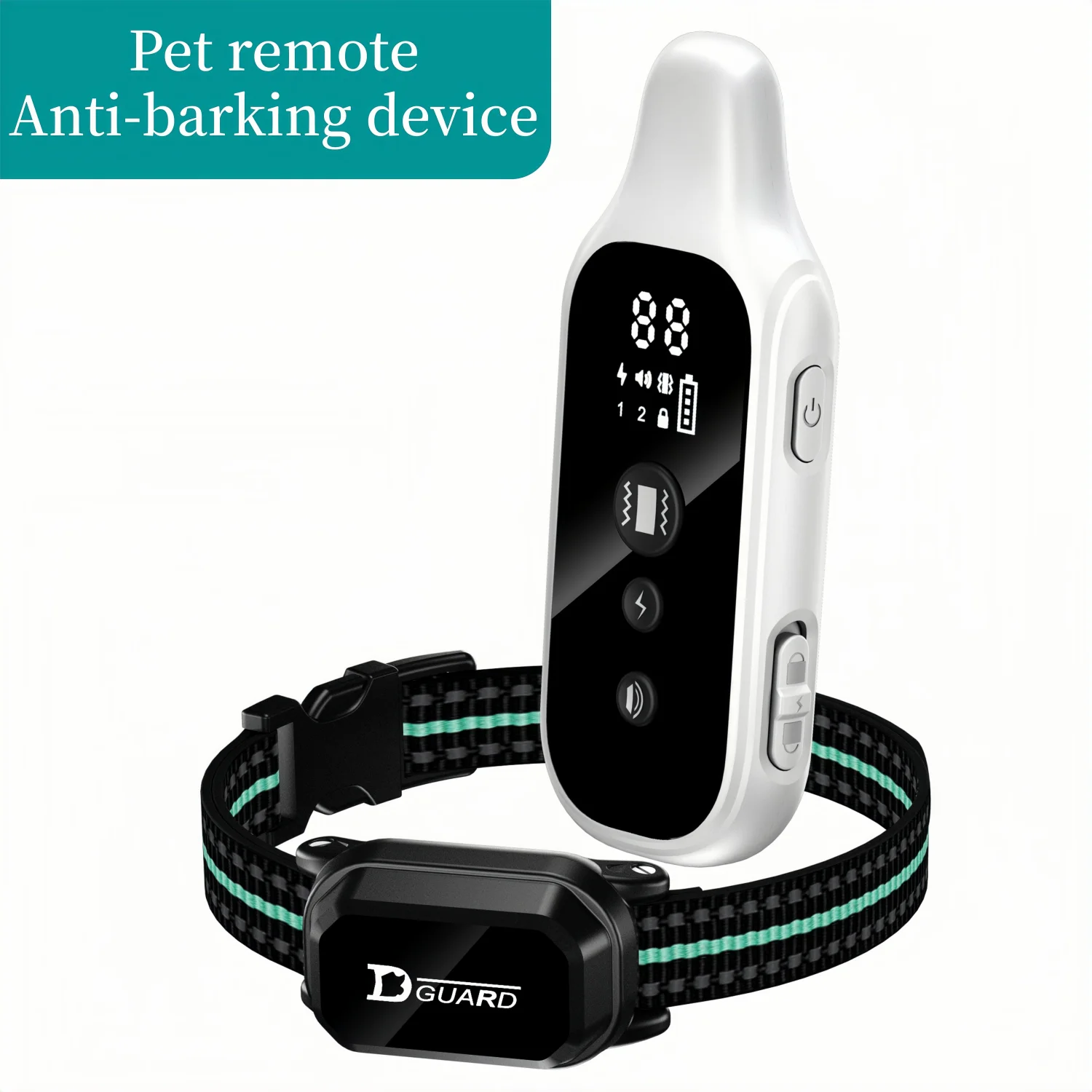 

Умный шоковый ошейник для собак Ошейник для дрессировки собак с дистанционным управлением Инновационный модернизированный водонепроницаемый электрический ошейник IPX7 с 3 режимами обучения