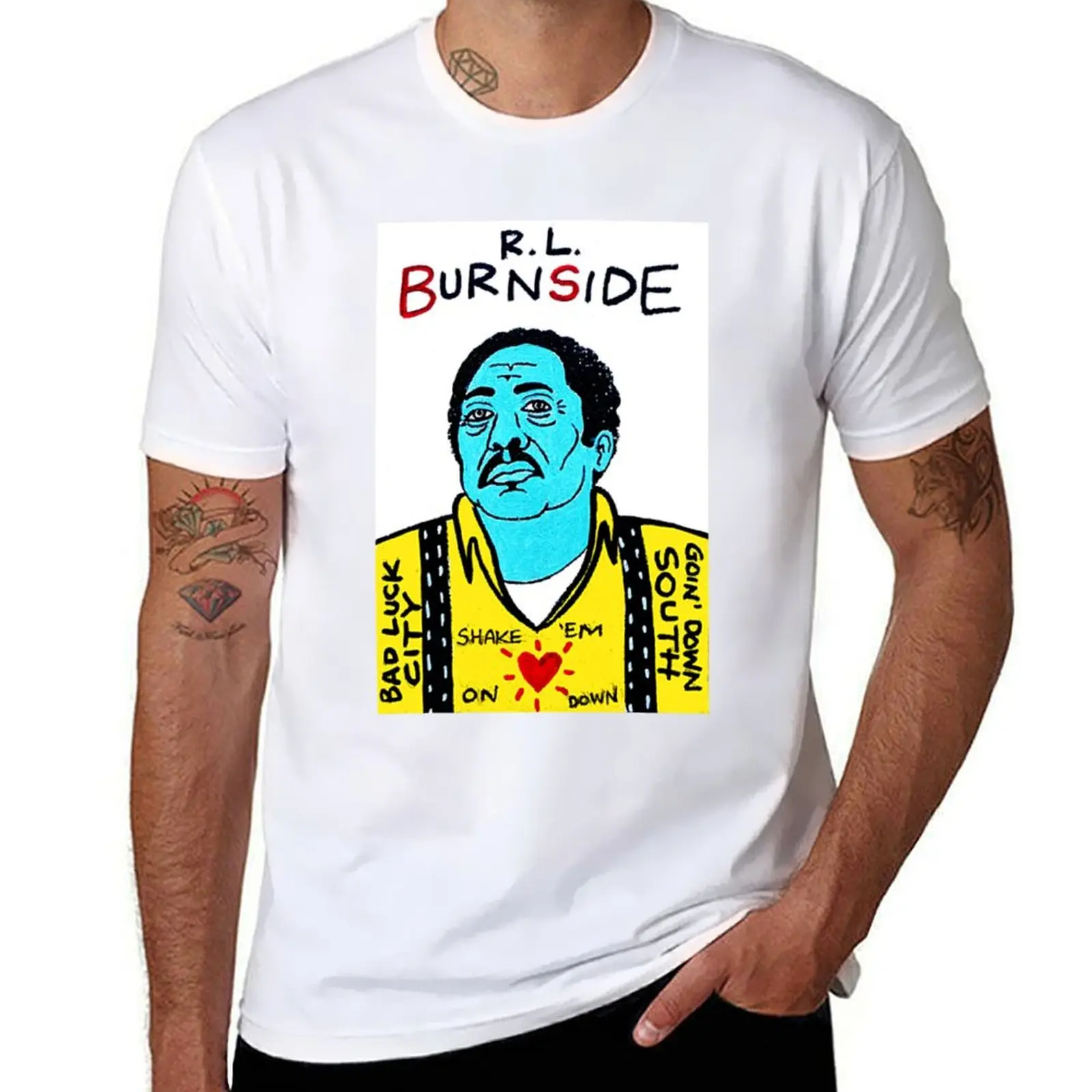 

RL Burnside T-Shirt man t shirts high quality luxury brand t shirts cotton 100% T-Shirt