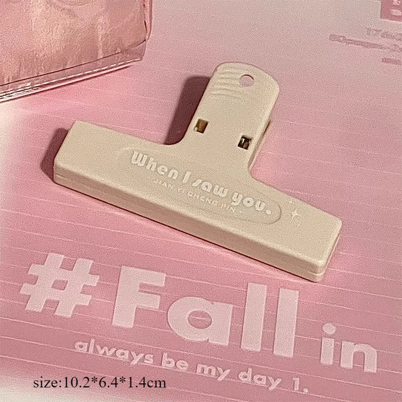 Ins Style High Aesthetic Retro Color Stationery Clip Non Magnetic High End Long Tail Clip Student Plastic Clip Letter Versatile image 6