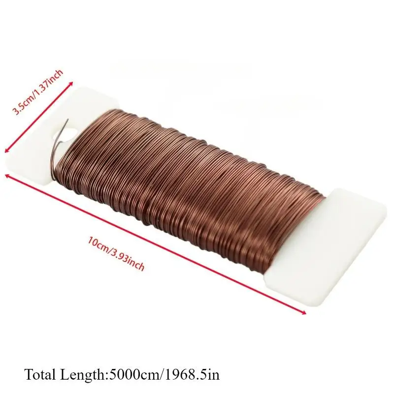 2pcs Flexible Metal Floral Wire for Flower Arrangement Bouquet Wrapping Garden Support Craft DIY Projects