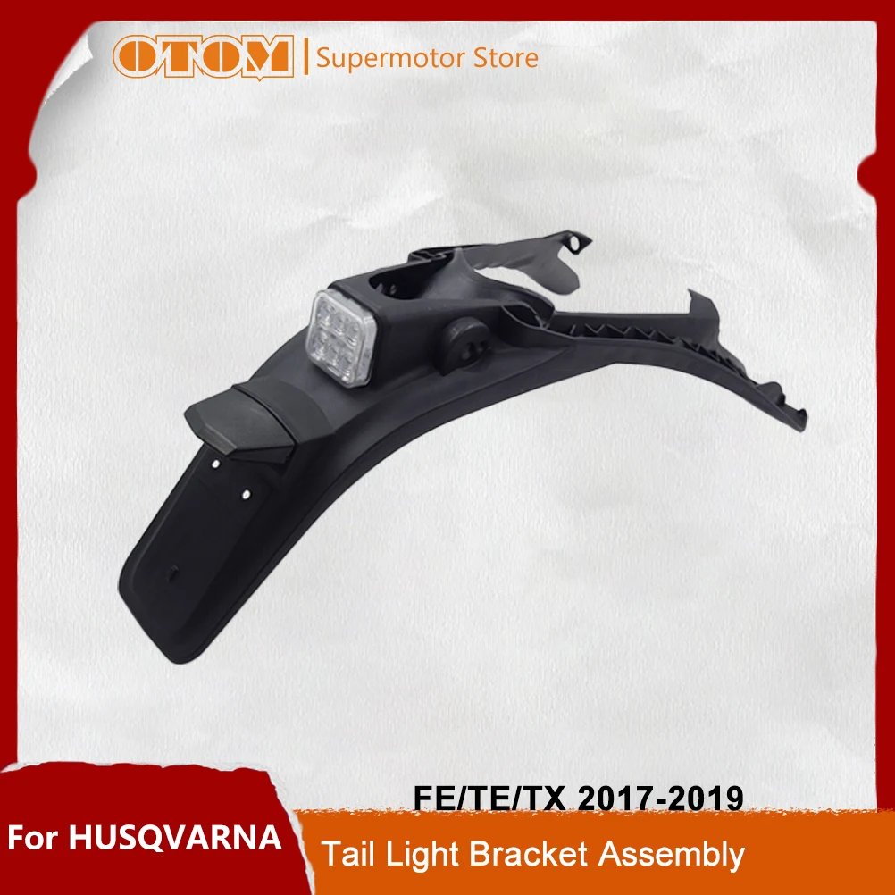 

Motorcycle Accessories LED Taillight License Plate Holder Tail Light Support Rear Fender Bracket Assembly For HUSQVARNA FE TE TX