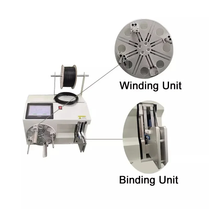 Easy to use electrical touch screen wire bundle tying machine twist tie wire machine