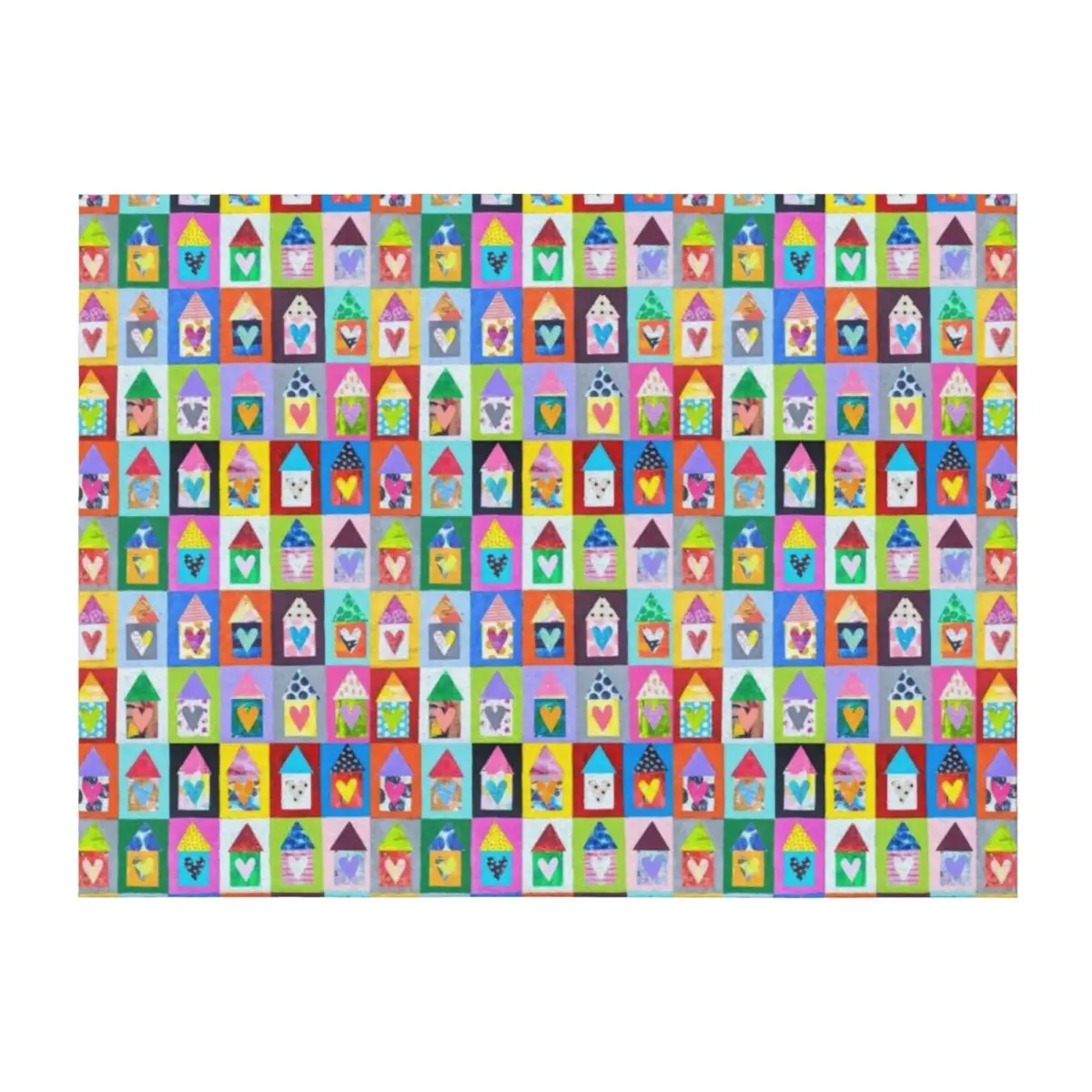 

Home is Where Your Heart Is Throw Blanket funny gift christmas decoration Plaid Camping Blankets