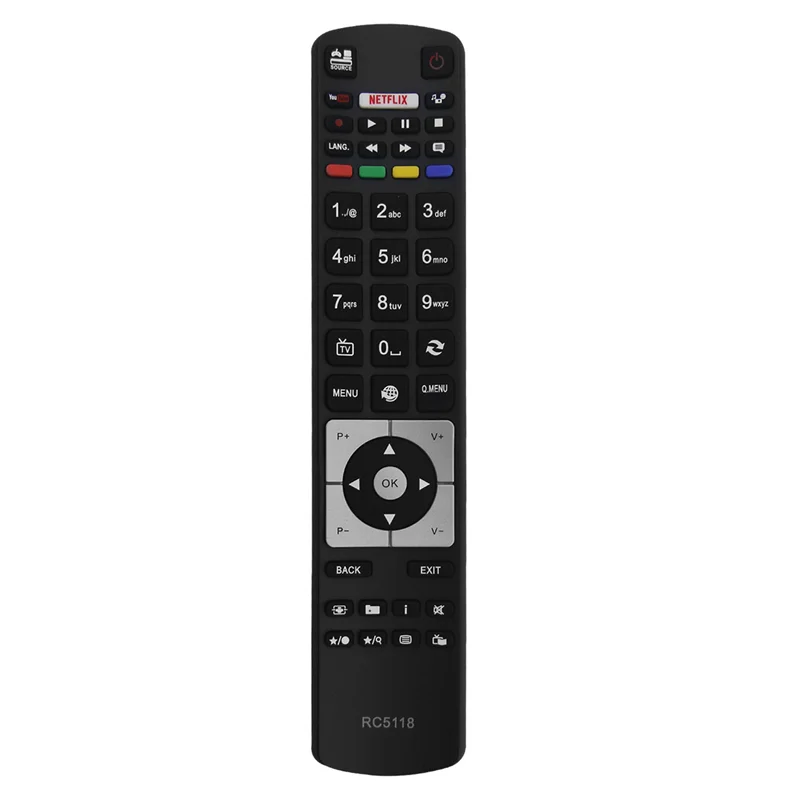 Replace RC5118 Remote Control for Hitachi 22HBD06U 24HE1510-W 32HB1S66I 32HE1510-B 32HE1510-W 32HYJ46U 40HBD06U