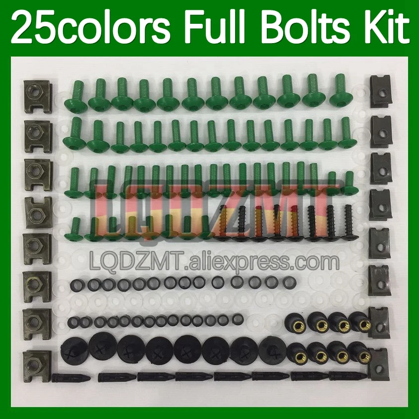 268pcs Body Bolt Full Screws Kit For DUCATI 749 999 S R CC 749-999 749S 999S 749R 999R 03 04 2003 2004 Fairing Bolts screw Nut