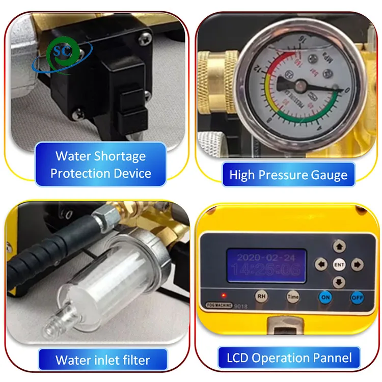 New Metal Cooled Spray Humidity High Pressure Fog With Pump Greenhouse Mist Automatic Irrigation Outdoor Misting Cooling System