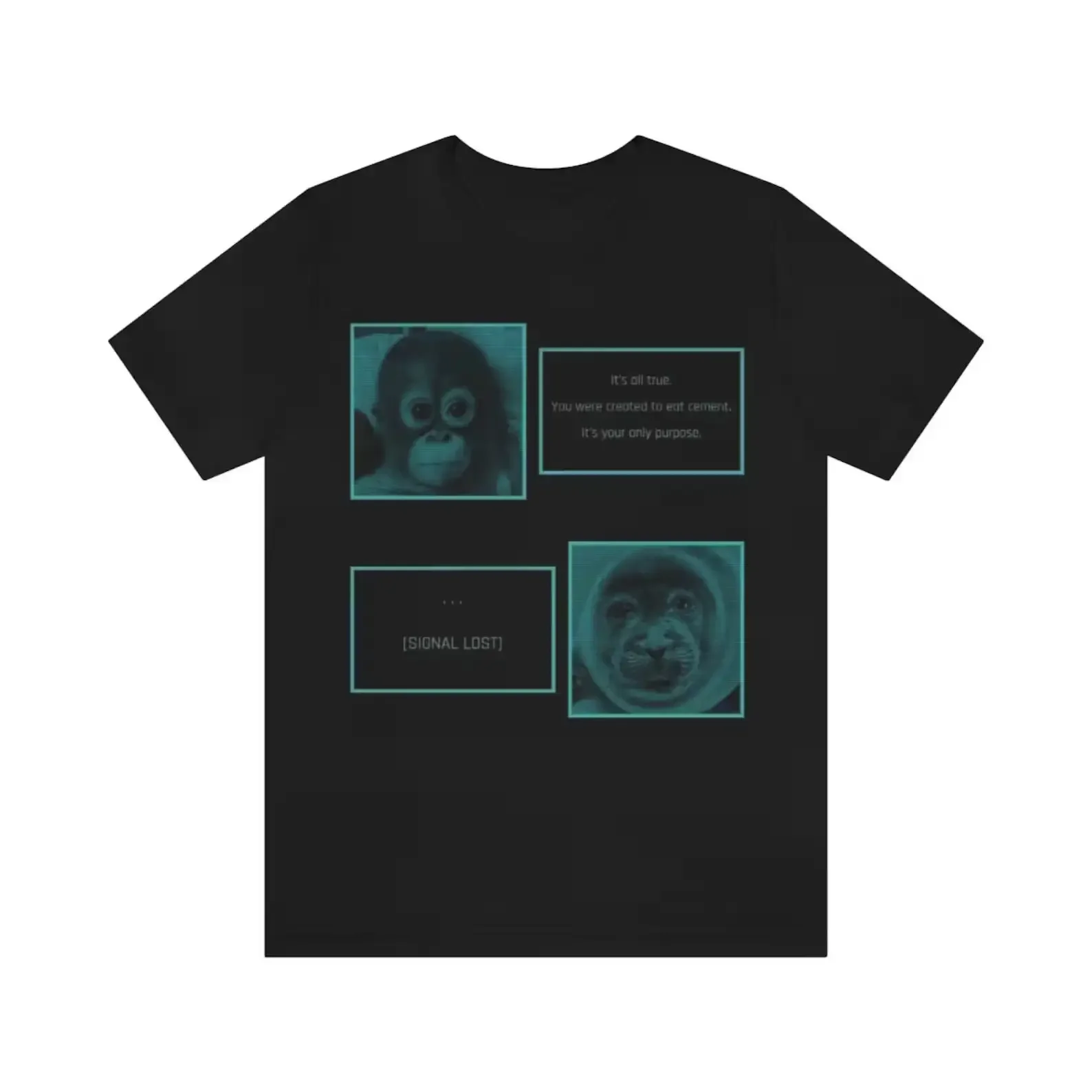 Its All True You Were Created To Eat Cement Baby Animals Shirt
