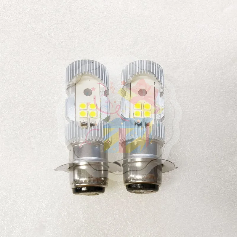 P15D 12V LED Moto Headlight 6000K Bright White Weather Resistant Motorcycle Bulb for All Road Conditions